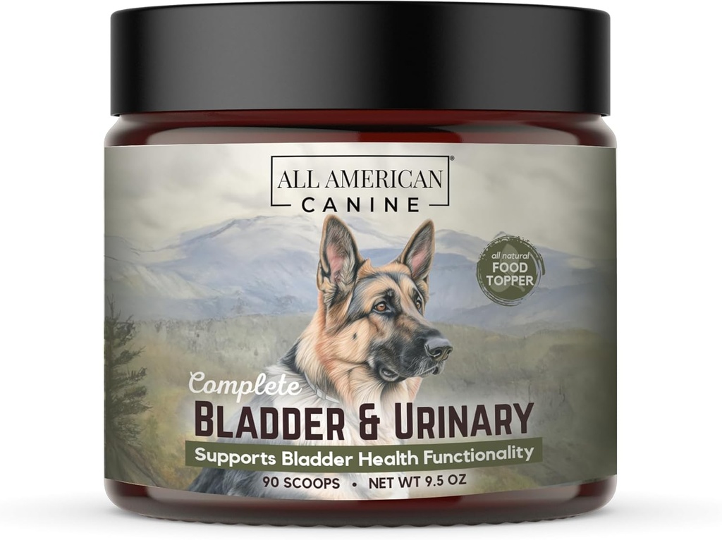 完整的Bladder & Urinary 天然蛋白质浓缩粉末 白莓食品Topper for all Dogs,支持尿液健康 - 90种服务