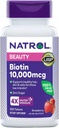 Natrol Biotin 10000 mcg, 草莓火焰, 快速溶解片, 额外强力, 250 计数