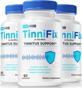 (3 Pack) Tinnifix Capsules - 高级听力支持公式, 维持健康听力的Tinnifix Pills, 全天然的Tinnifix for Complete Ear Health, 官方Tinni Fix Review (180 Capsules)