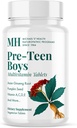 MICHAEL健康 Natropathic 方案 青春前男孩日报 多维塔明 - 60个植物药片 - 男性草药 - 科舍 - 60个服务