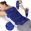 REVIX Large Ice Pack for Back, 13” x 21” Reusable Gel Cold Pack for Full Back Coverage, Cold Compress Wrap for Shoulder, Hip, Leg Relief, Ideal for Fatigue, Muscle Soreness, and Daily Recovery, Navy