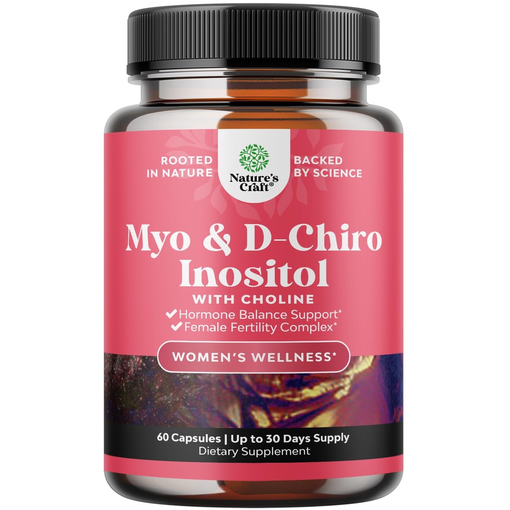 Myo-Inositol & D-Chiro Inositol 妇女补编 -- -- 管理月球周期、生育率和激素平衡的选修补 -- -- 与Myo & D-Chiro的女荷尔蒙平衡盖 -- -- 60个