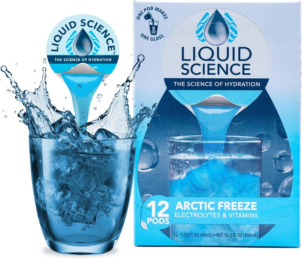 Java House Liquid Science Article Stream 单服务水泵 - Peel和Pour - 凉爽的蓝树莓水泵 - 12包