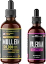 HERBIFY Bundle - Mullein 叶片提取和Valerian 根纹 - 呼吸支持和神经系统支持