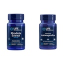 生命延伸Rhodiola和Ashwagandha Extract Bundle、Rhodiola rosea和Ashwagandha 补编,各60卡普勒