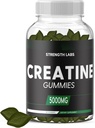 男子和女子的无糖奶油5g-可食用奶油单水合物Gummys 与L-Theanine & Vitamin B12 5000mg 体积建设者强健肌肉-工作前增长