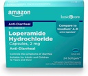 基本护理 Loperamide HCl 2 Mg Softgels,抗腹泻,24 Counter (Pack of 1)