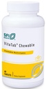 Klaire Labs SFI 健康 VitaTab Chewable - 儿童与成年人的24种重要营养剂的多维他明,天然樱桃-橙色火焰,无人工颜色,火焰或防腐剂(60片)