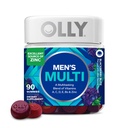 OLLY 男人的多维他命Gummy,维生素A,C,D,E,B,锌,黑莓火焰,45天供应 - 90计