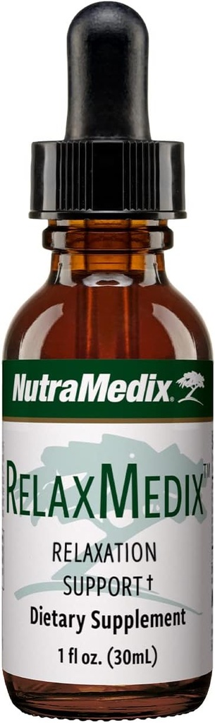 NutraMedix RelaxMedix Drops - 与Samento Cat's Claw和Valerian Root 提取的休息和放松支持补编 - 解冻和免疫系统支持的叮当(1oz / 30ml)