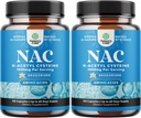 NAC Supplement N-Acetyl Cysteine 1000mg - Vegan High Absorption Non-Smelly NAC 1000mg Capsules Glutathione Precursor for Liver Cleanse Detox & Repair Plus Lung Health and Immunity Support (4 Months)