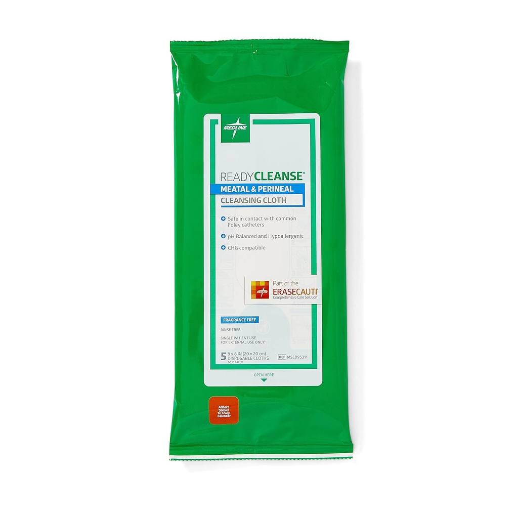 Medline Readycleanse Meatal and Perineal cleansing Cloth, Fragrance Free, 假阳性, 8"×8), 5 Counter (Pack of 30) 互联网档案馆的存檔,存档日期2013-09-21.