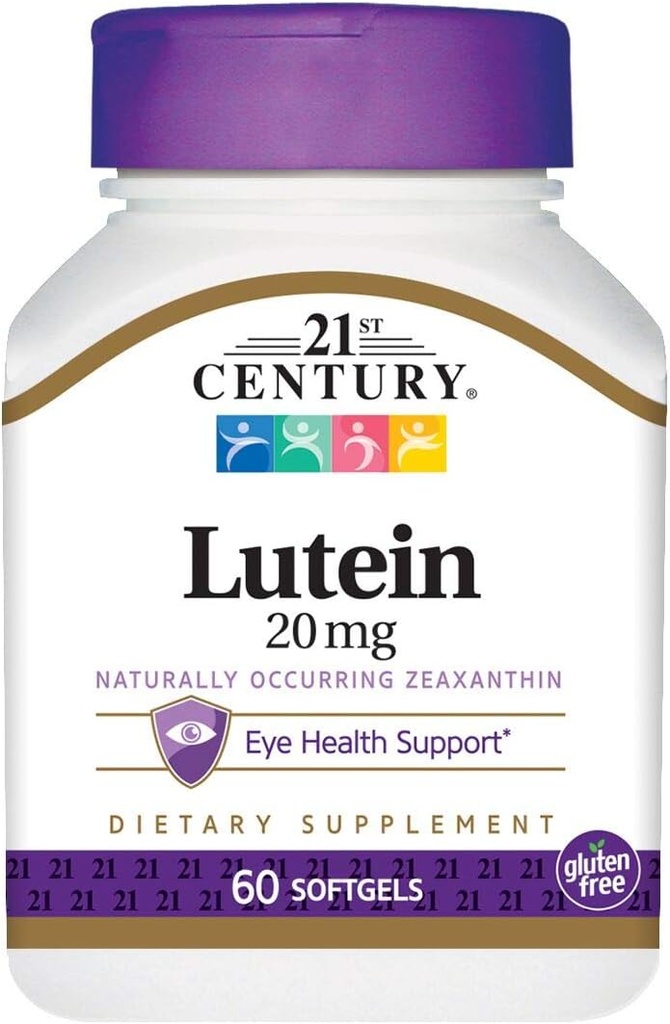 21世纪Lutein 20毫克软胶 - 60厘米,包装3