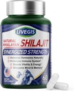 喜马拉雅语 Shilajit Capsules 平衡荷尔蒙,助力豁免,增强生命力和记忆,具有各种成份的高概率补编,非GMO自然和有机-60个计数