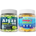 Vegan Omega 3 Gummys 1 Pack + 无糖 Omega 3 Gummys for Kids 2 Pack
