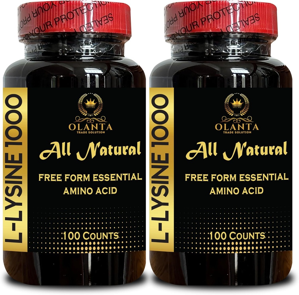 L-LYSINE 1000 mg 自由形态 氨基酸 必需 - L-Lysine 氢氯化物 帮助控制身体 酸和碱平衡、Collagen合成、免疫支持 -- -- 2瓶200计