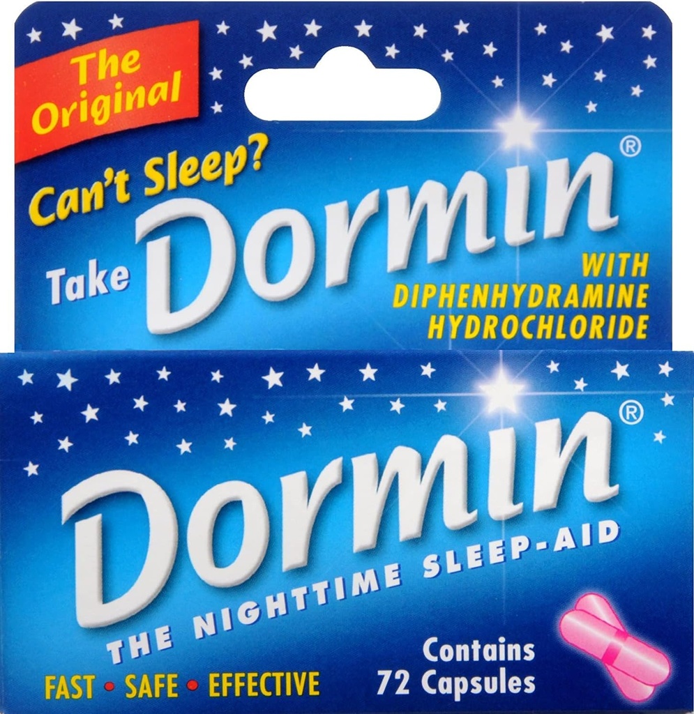 Dormin 夜间睡眠援助 -- -- 72个卡普尔,6包