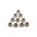 Hearing Aid Domes 8mm Smoky Gray Tips Ear Pieces Comfortable for Open Fit BTE Sound Amplifier PSAP Kit Invisible, Except for RIC 8mm (M * 10)