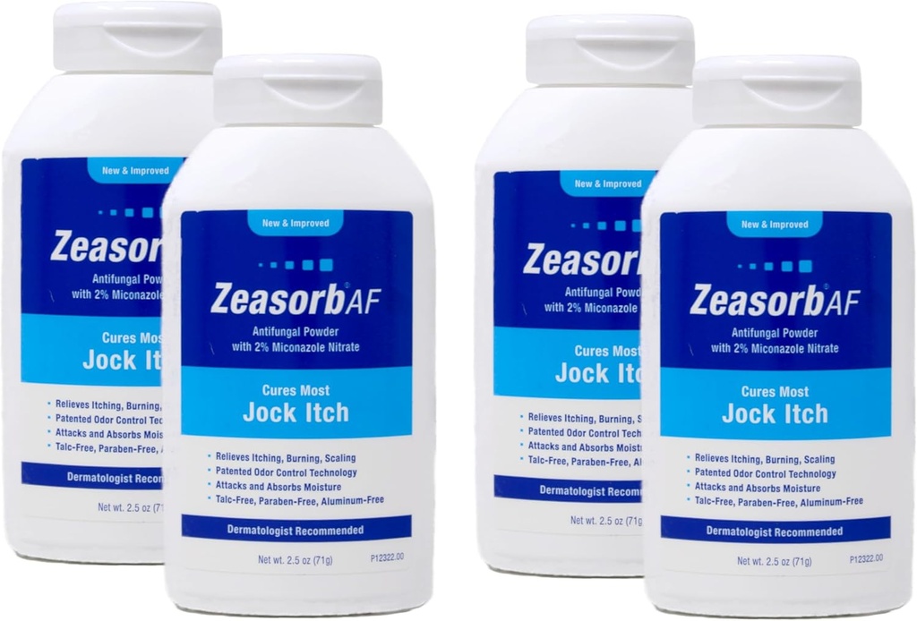 Zeasorb 粉末、 Jock 痒、 2.5 Ounce(4包)