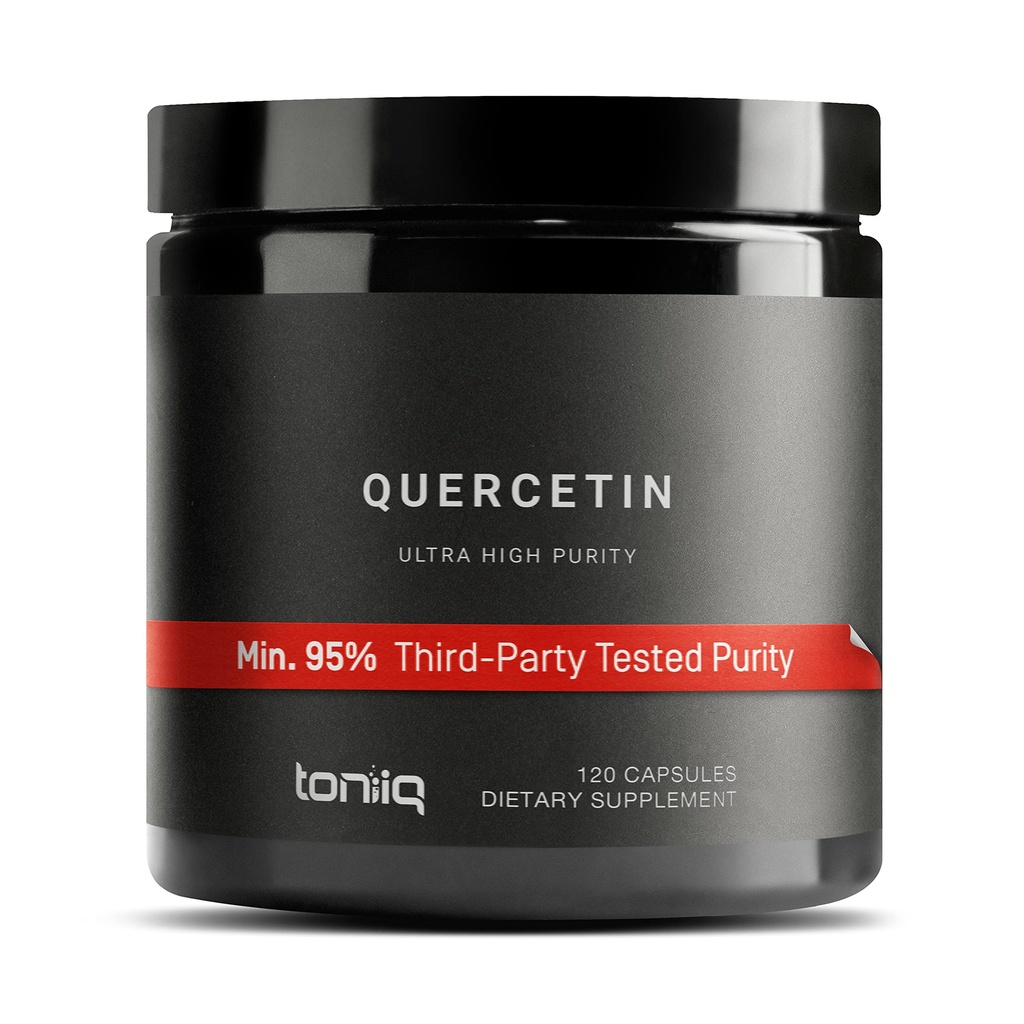 Toniiq Ultra 高纯度 Quercetin Capsules - 95%+ 高纯度和生物可用性 -- -- 每人1 000毫克 -- -- 120卡普勒斯奎塞廷补编