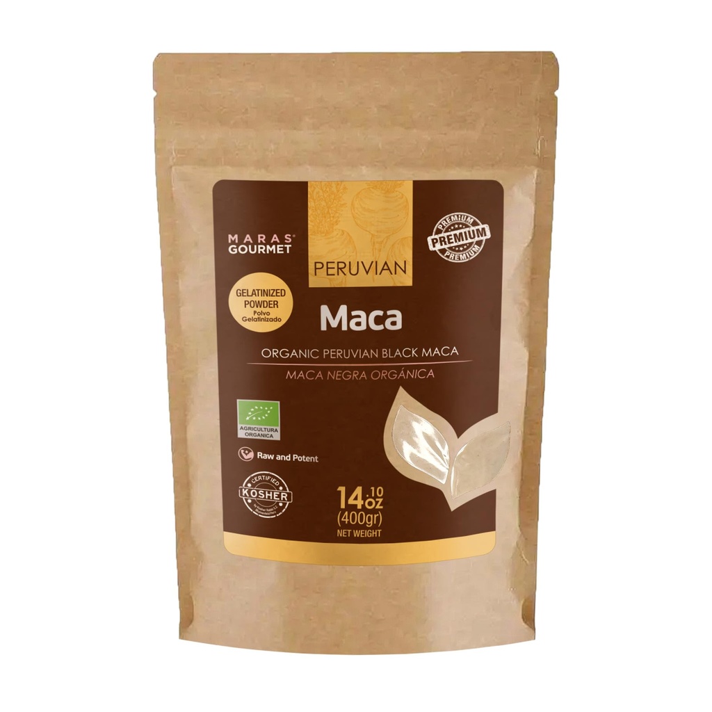 秘鲁有机黑MACA(Gelatinized Powder) 14.1 oz(400g) | 80 服务