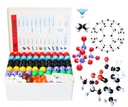 LINKTOR 化学 分子模型 Kit(444片), 有机和无机化学学习的学生或教师集, 学习和提高空间想象的动机, 一个 Fullerene 集