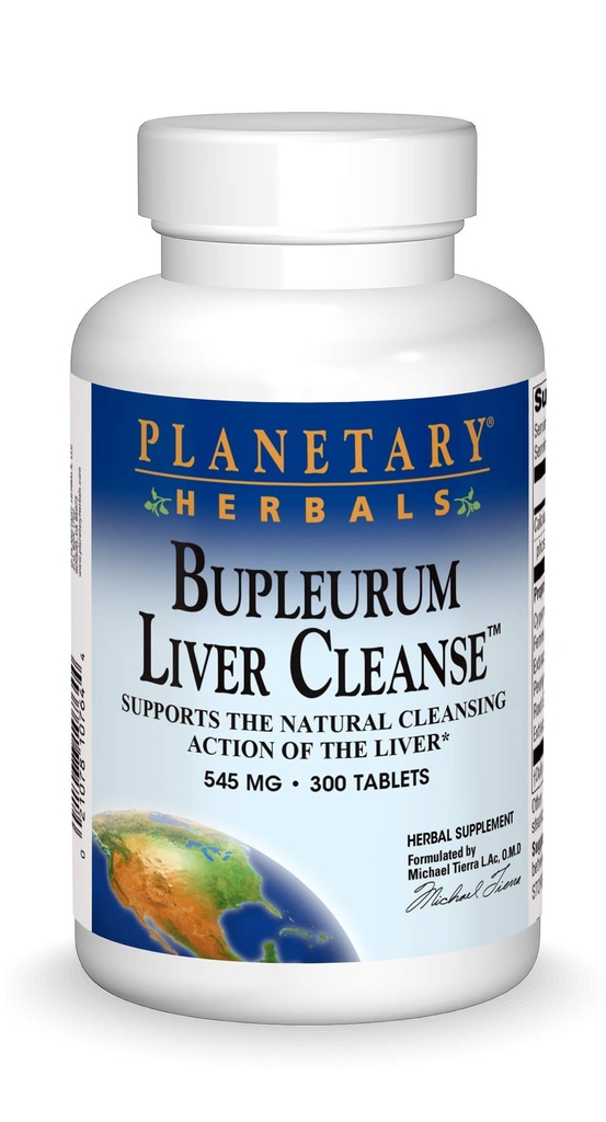 行星草药: Bupleurum Liver 清洁剂 545 mg 300