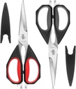 LIVINGO 厨房剪刀,2 Pack 9.25" 各种用途的电器 家禽剪刀 重税 洗碗 安全, 来 夏普 无污钢 烹饪食品剪刀 切肉 鸡肉 蔬菜 鱼
