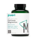 Puori Magnesium 复合物补充剂 - 高吸收性酸镁和Gluconate,锌,维生素B6和马利克酸用于睡眠支持,Immune & Bone健康与肌肉恢复 - 120 Vegan Capsules