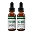 NutraMedix 解毒支持套装 - 清理和解毒支持套装液滴和Occassional Brain Fog - Pinella Anise Drops & Burbur 健康解毒提取(2个伯爵,1个奥兹)