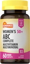 Sundance Women's 50+ ABC complete multivitamin QQ60 Caplets 配有多矿方 QQ 非GMO 和 Gluten 免费补充