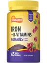 Sundance Iron Gummys + + B-维生素 + + 45 Vegan Gummys + Grape Flavor + Vegan, Non-GMO, 和 Gluten 免费补编