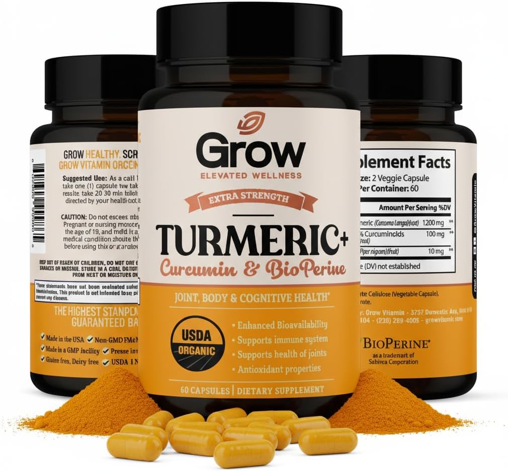 增生维生素 Crucumin+ Ultra:有机高概率混合剂 QQ 最大强度图尔克公式 95% Crucuminoids QQ USDA 认证 QQ 30天供应