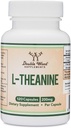 L-Theanine 200mg 双强 - 支持健康睡眠反应和放松 - 120 Capsules(第三党测试,Gluten Free, Vegan) 由Double Wood制作.