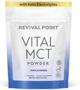 Keto Electrolytes配有Keto Electrolytes的未味MCT油粉 -- -- 咖啡、茶和Shakes油粉,包括15x生物可用铬皮化物、C10和C8 MCT产自椰子的石油 -- -- 120克