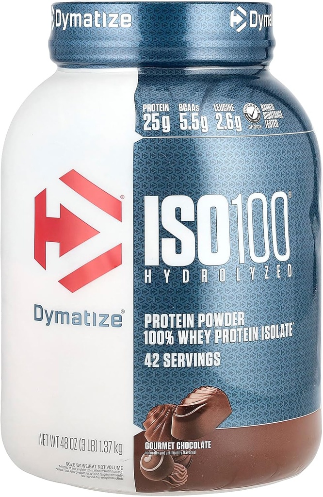 电解 ISO100 水解 100% Whey蛋白溶液 高米巧克力 3磅(1.37公斤)