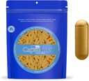 Capsuline 大小 0 - 彩色金色空格莱汀 Capsules - 500 counter - 空格佩尔 Capsules - DIY 纯波维纳 Pell Capsule 填充 - 空格佩尔 - 科舍尔和哈拉尔认证