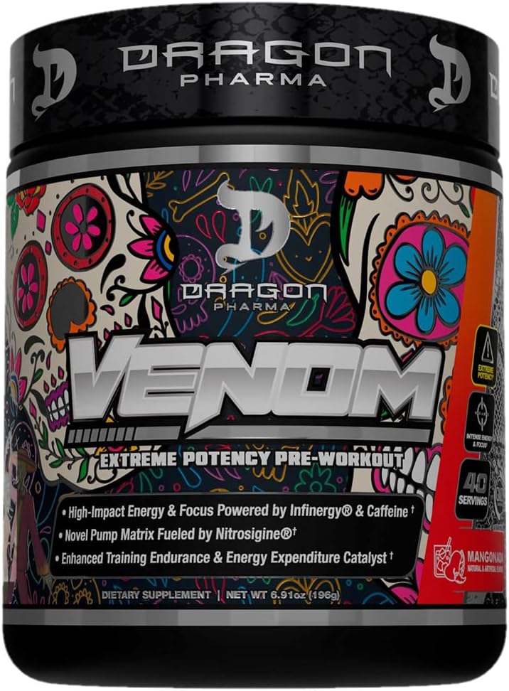 DRAGON PHARMA VENOM 极有可能预选赛,激光尖锐焦点+能量,敏锐性能,强化蒸汽和耐力的证明材料(40名服务员,曼戈纳达)