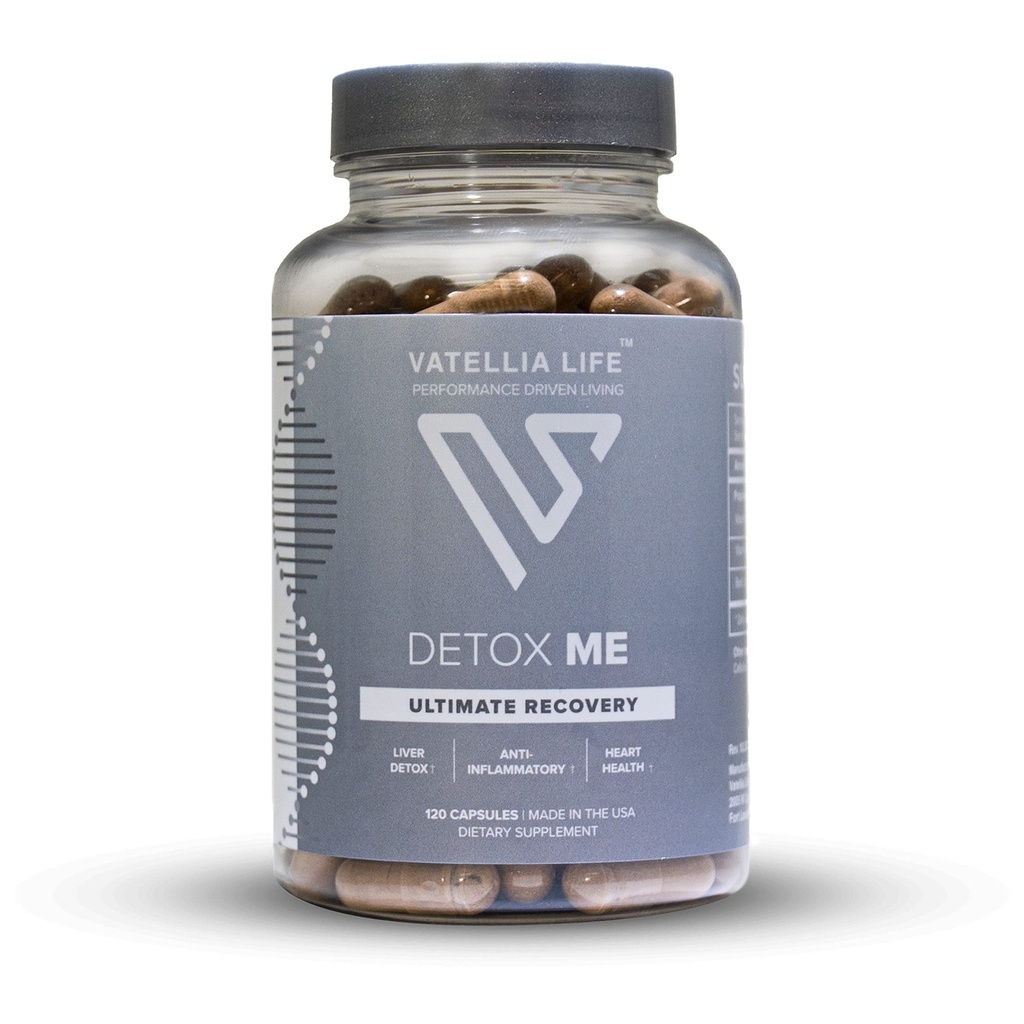 Vatellia Life New from Detox Me - Boosts Energy Sulfite Elimination - Supports Digestion & Gut Health - Vitamin K2 (MK-4), Plus B12, Folate - 60 Day Supply - Supplement for Men and Women - 120 Count
