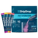DripDrop 水分包 - 粗体 Variety Pack - 单服务电解质 粉末 饮料 Mix - 西瓜,贝里,柠檬,橙色 - 非GMO, Gluten Free, Vegan - 32棒