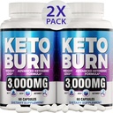 (2 Pack) Keto 减肥药丸 - 高级体重损失 - Keto 男女补品 - Apple Cider Vinegar - Keto ACV Gummys Gummy - 美国制造