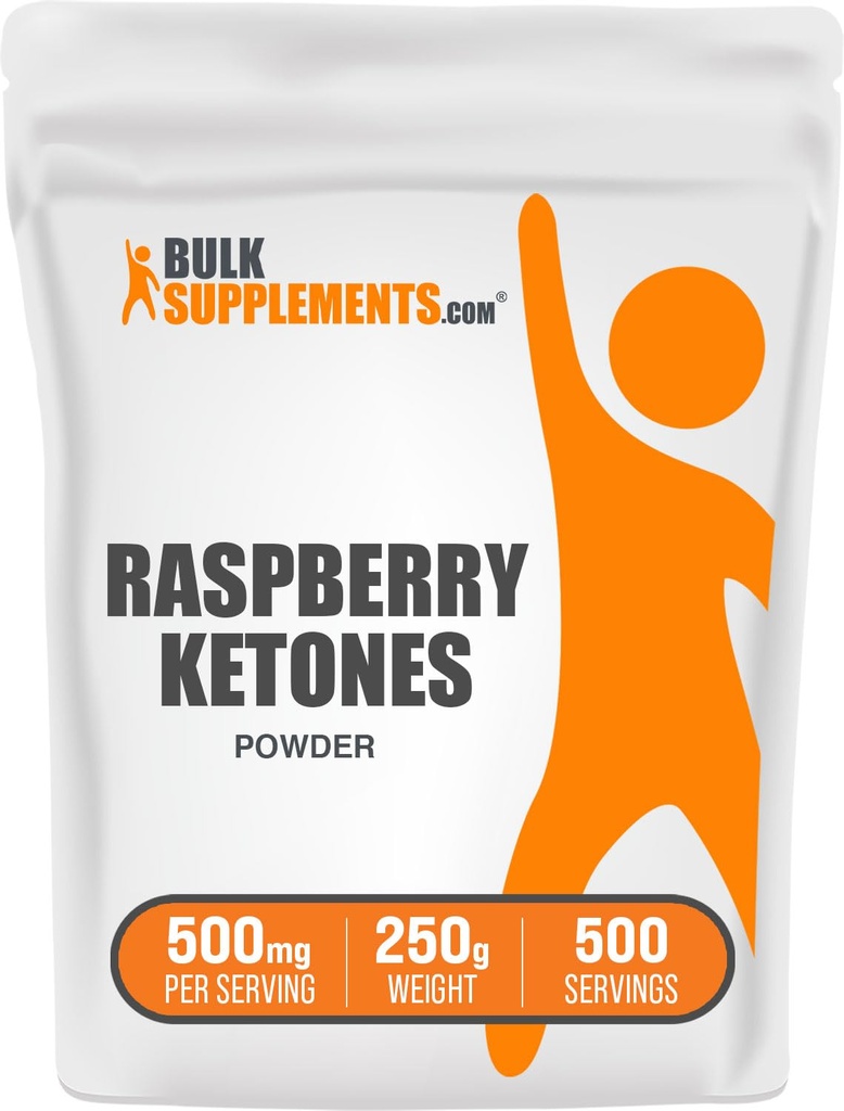 Bulk Assupports.com Raspberry Ketones Powder - Raspberry Ketones Supplements, Antioxidant source - for Energy Support, Gluten Free, 500mg / service, 250g (8.8 oz) (Pack of 1).