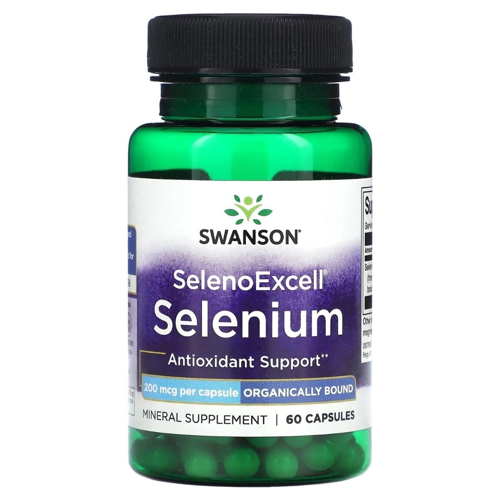 Swanson Selenoexcell 硒 200 mcg 60 卡普尔