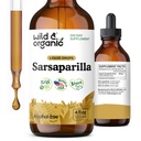 野生和有机 Sarsaparilla 根纹 - 总体支持 - Sarsaparilla 提取补充 - Vegan,糖和无酒精液体滴 - 4 fl oz
