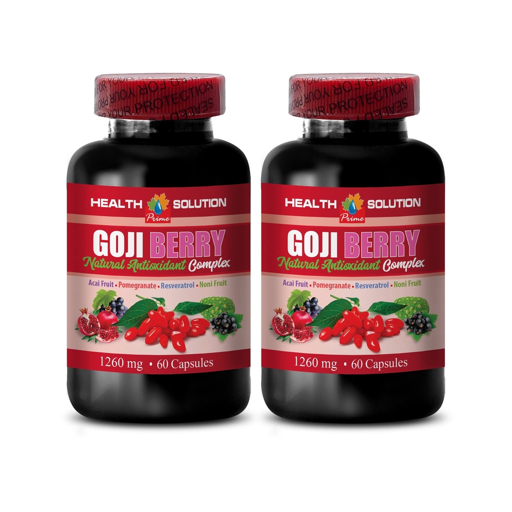 抗氧化多维素 - GOJI BERRY - Natural ANTIOXIDANT COMPLEX - 天然还原剂 - 抗氧化剂补充剂 - 超食品goji浆果,goji莓补充剂,超食品抗氧化剂,2B 120 Caps