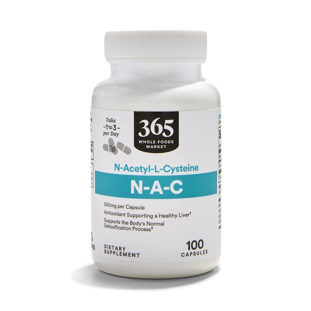 365 由全食品市场,N-乙酰L-Cysteine 500mg,100 Count
