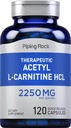 Piping Rock Acetyl L-Carnitine HCL → 2250 mg → 120 Capsules → 治疗补充 → 非GMO, Gluten Free