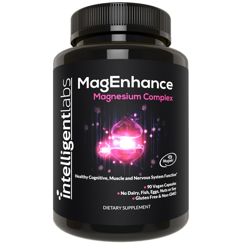 智能实验室 MagEnhance Magtein Magtein 复合材料 与甘化镁和陶拉特的L-Threonate, 90 Capsules