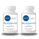 60mg Extra Force Melatonin MAX - 高剂量的Melasage Melatonin 确保充分供应这种重要的荷尔蒙 - 100%无毒品,Vegan,Non-GMO,Gluten-无糖(120 Capsules 2-Pack)