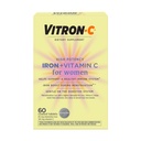 Vitron-C 妇女维生素C的铁补充剂,红血球生产和免疫支持,60个